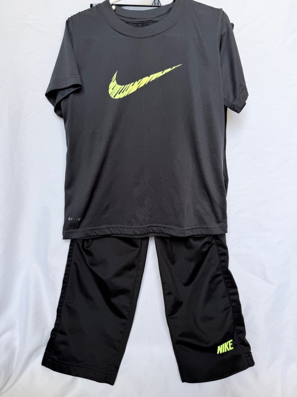 Nike Black Dri-FIT Shirt with White Swoosh